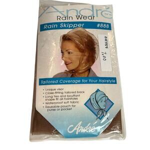 Andre Rain Wear Rain Skipper #888 Reusable Tailored Coverage Bonnet